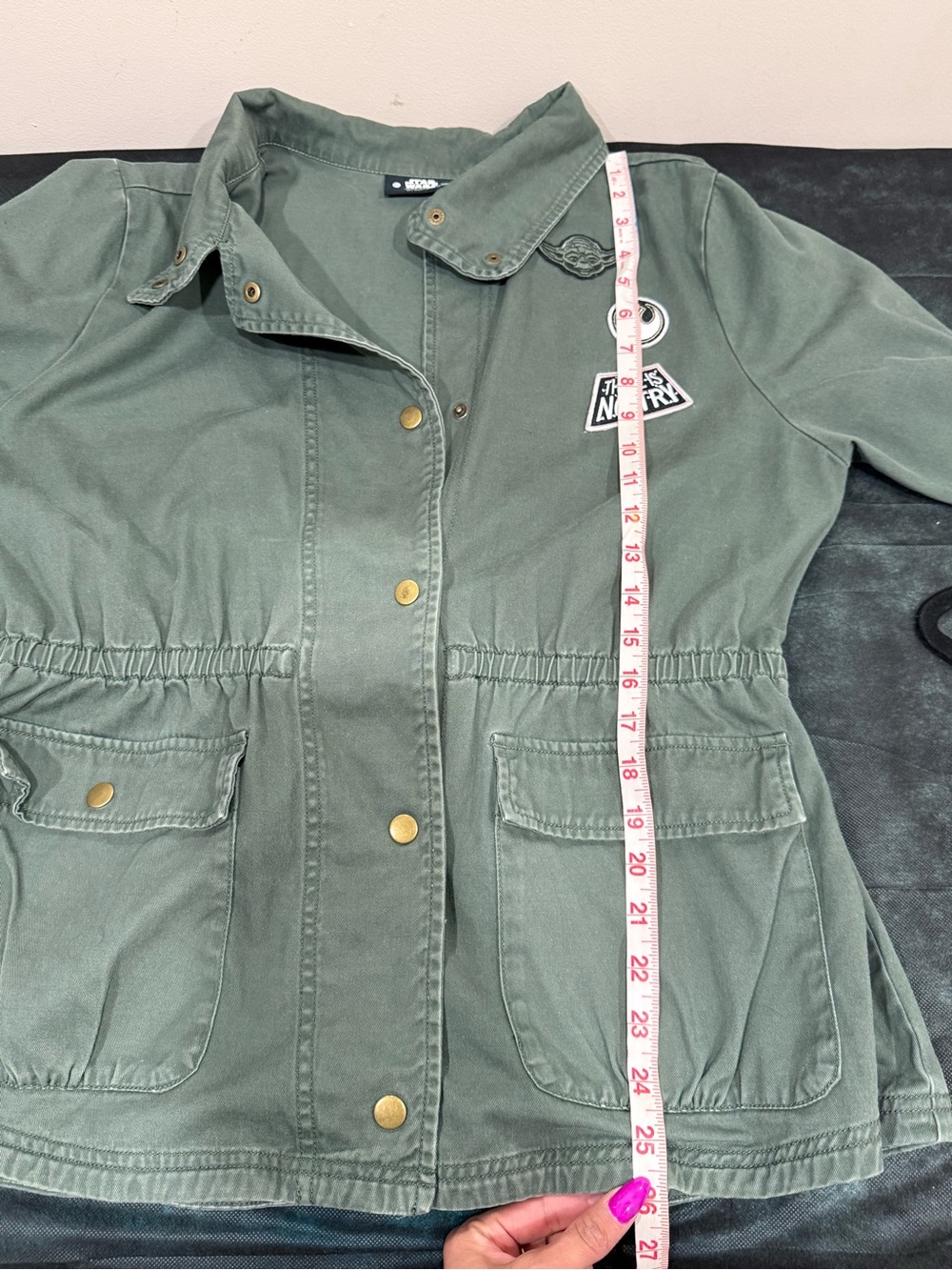 🔥Star Wards women’s Olive Green Utility Jacket with Patches Size XL EC🔥 - Picture 6 of 7